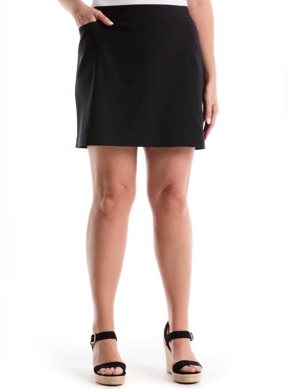 NWT Rafaella Black Skort